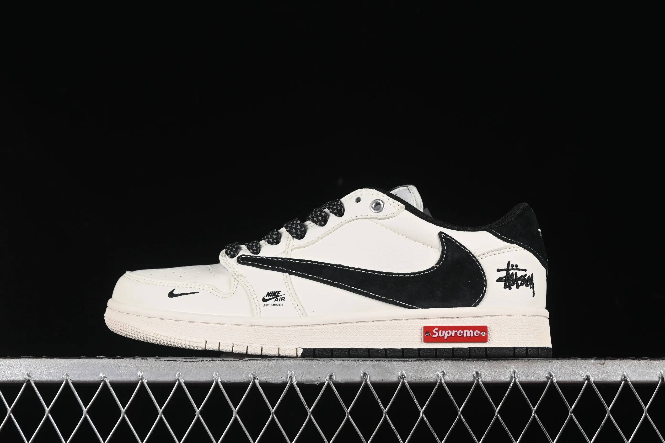 All categories Air Jordan Jordan series basketball shoes Air Jordan 1 Low High-end customized low-top sneakers Travis Scott x Fragment Design x Air Jordan 1 Low OG SP AJ1 Joe 1 Stussy joint-small label black hook low-top cultural casual sneakers SJ2068-129